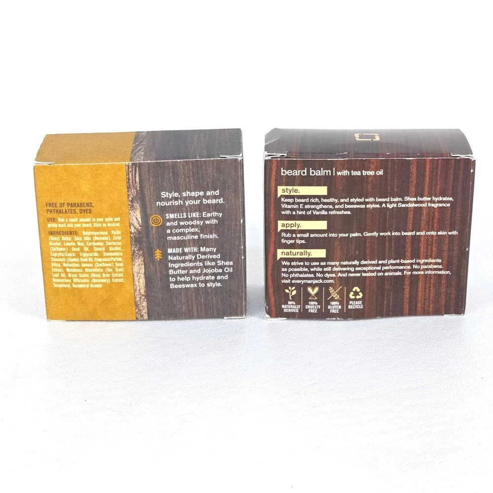 Every Man Jack Sandalwood & Tea Tree Beard Balm‎ 2 oz Mens Grooming